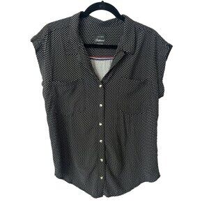 JACHS GIRLFRIEND NEW YORK -WOMENS SHORT SLEEVE RAYON BLOUSE